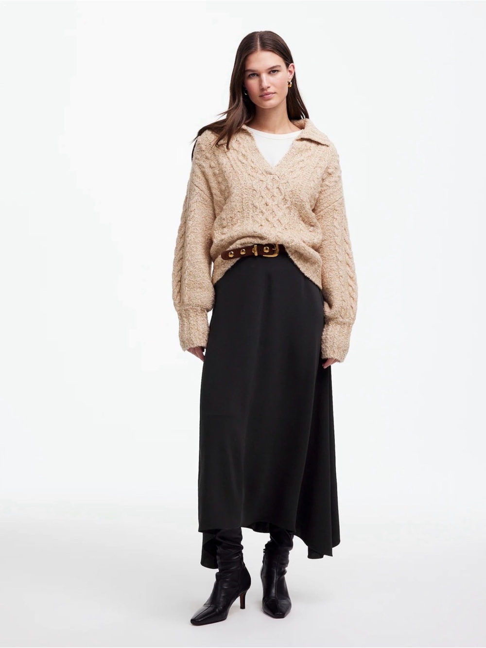 Madewell Asymmetric Midi Skirt